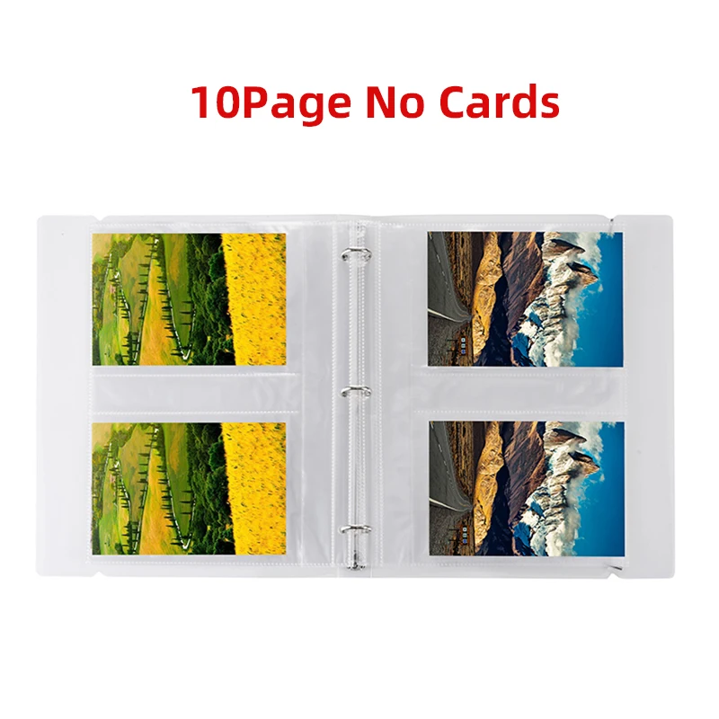 

6-дюймовая 2-карманная папка для карточек, 10 страниц для стандартного хранения торговых карточек