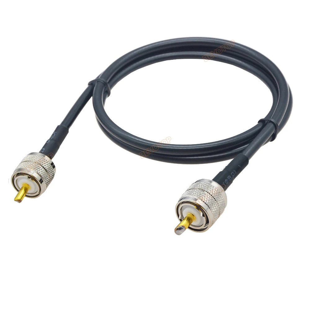 PL259 Cable RG58 CB Radio Cable PL-259 UHF Male to Male Extension Cable 50Ohm Low Loss RF Coaxial Cable Antenna Extension Jumper