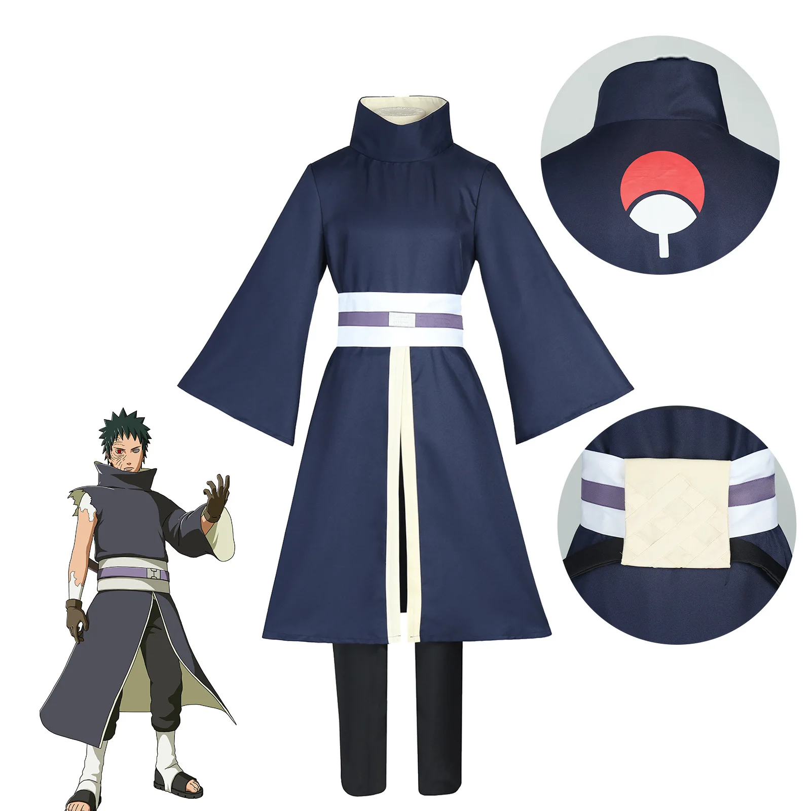 

Cosplay Costume Of Uchiha Obito From "anime" - Uchiha Obito Afei Cosplay Outfit