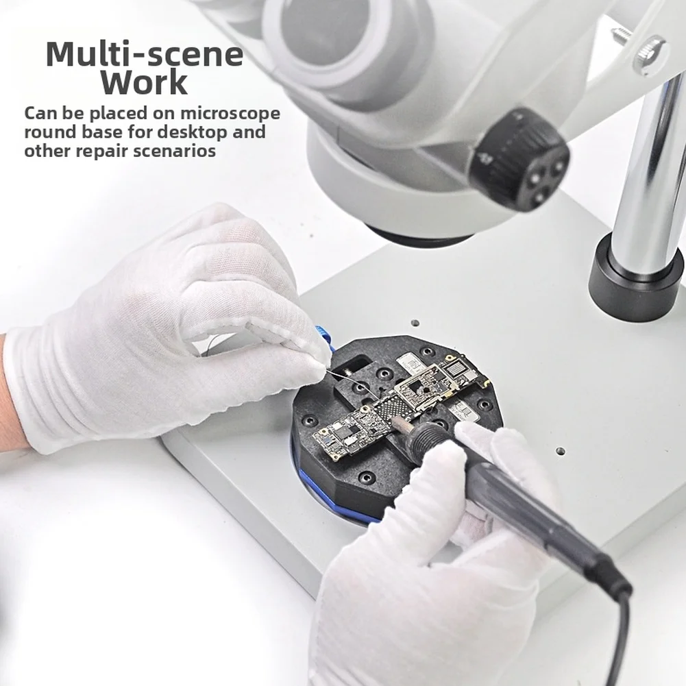 Rotary Fixture For Microscope Chip Repair Featuring High Temperature Resistance And Stable 360 Degree Rotation Base