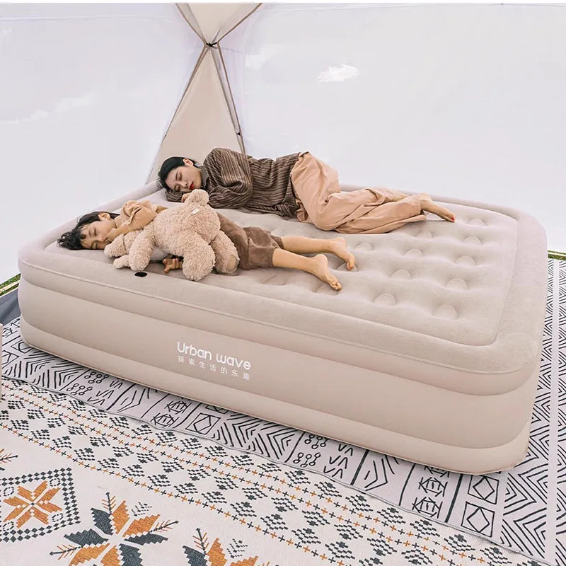 Self Inflating Air Mattress Automatic Quick Pump Portable Foldable Sleeping Pad for Indoor Outdoor Camping Home Floor Tent Use