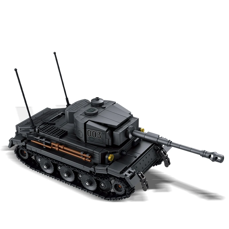 712Pcs Military War Series Building Blocks Set Sturm Tiger(P) Tank Model DIY Toys MOC Boy Birthday Gift