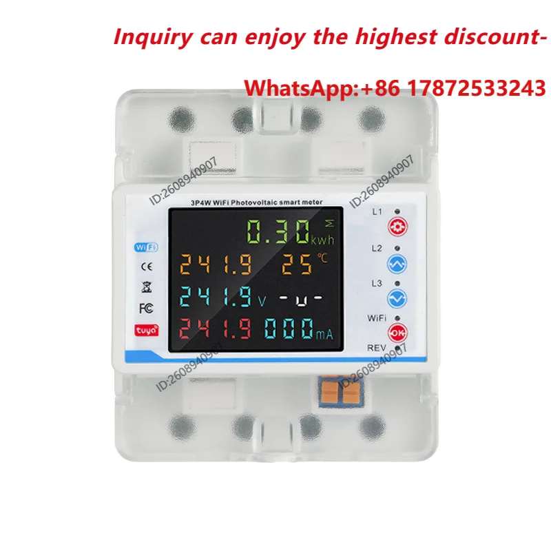 3 Phase WIFI Auto Reclosing Switch, Over Under Voltage, Leakage, Voltage Unbalance, Current Limiting Protection Circuit Breaker