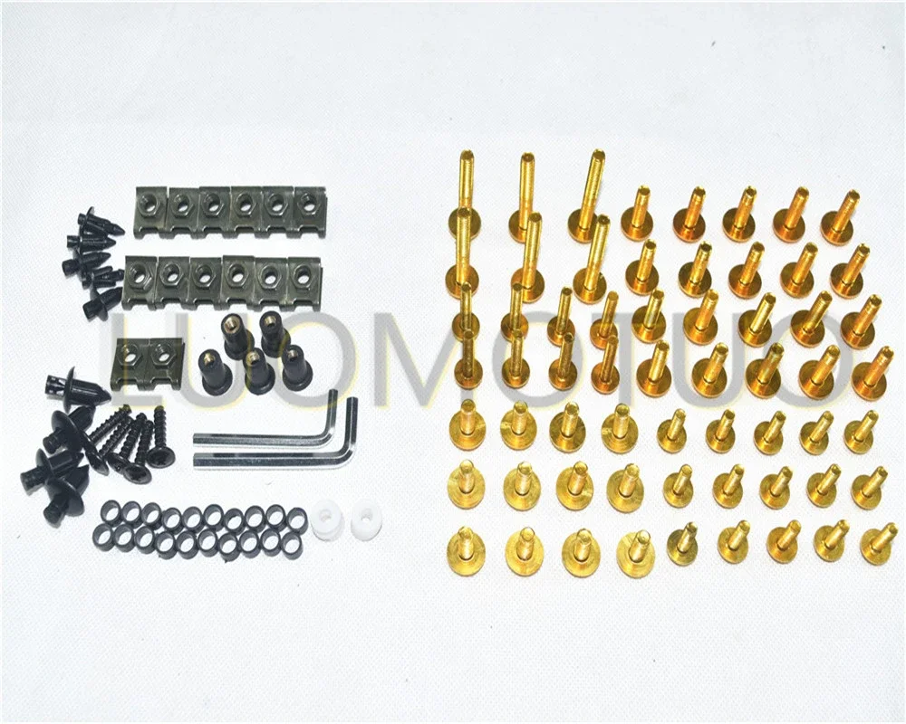 Motorcycle Complete Fairing Bolts Kit Bodywork Screws Fit For Suzuki GSX-R 600 / 750 K4 2004 2005