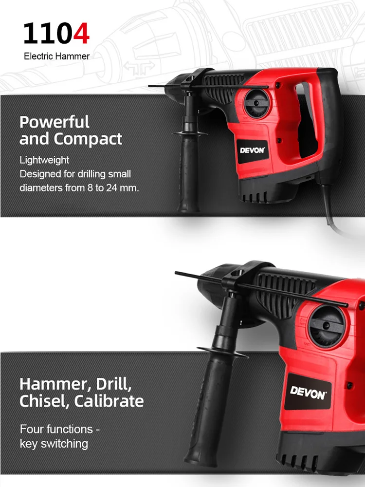 Multifunctional Electric Hammer 30mm Impact Drill Electric Pickaxe Industrial Grade Electric Tool