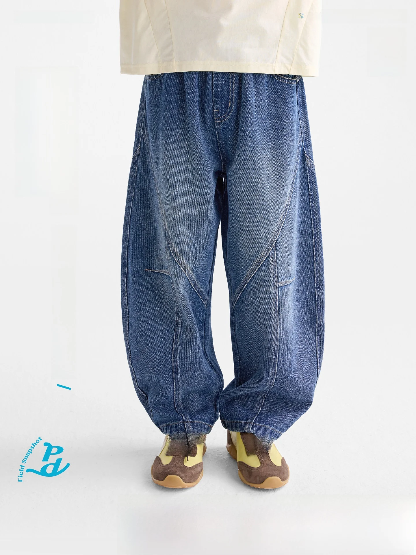 

Purrfect Diary Kids' Casual Spring Denim Jeans Boys Girls Middle Large Children Flexible Long Pants All-Match Cotton Polyester