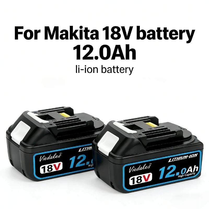 12.0Ah Lithium Ion for Makita 18v Battery Rechargeable Replacement Battery Compatible for Makita BL18 Series BL1860-BL1815
