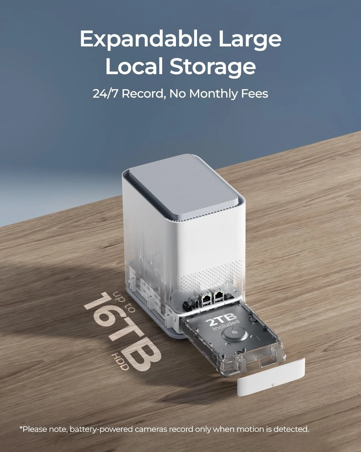 Centralizowane sterowanie do 24 kamer bezpieczeństwa, pamięć dyskowa do 16 TB, dysk twardy 2 TB w zestawie, szyfrowanie AES-128, gorąca wyprzedaż