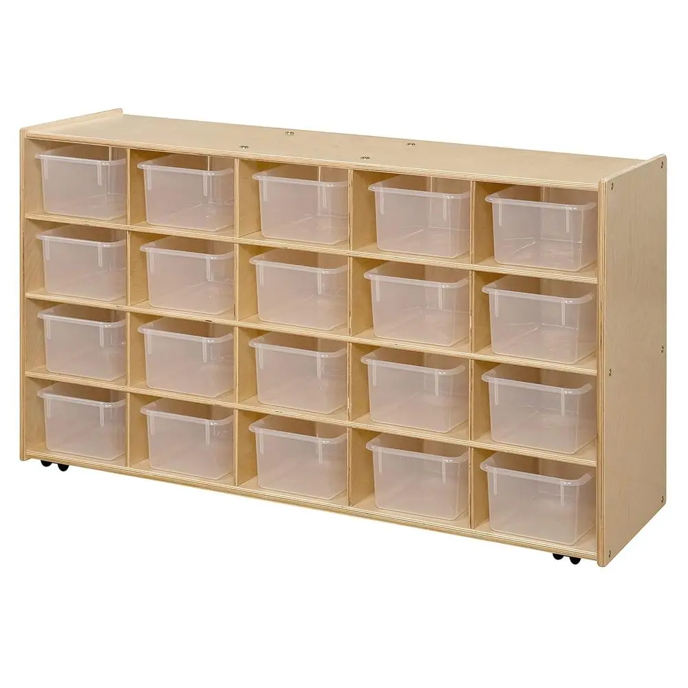 

C14501-C5 20 Tray Storage w/Translucent Trays, Assembled w/Casters