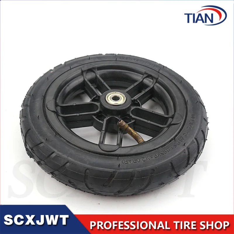 6mm 8mm 10mm inner hole Good quality wheel 200x45 wheel 8 inch Castor Wheel with Tyre & Tube motorcycle parts electric scooter