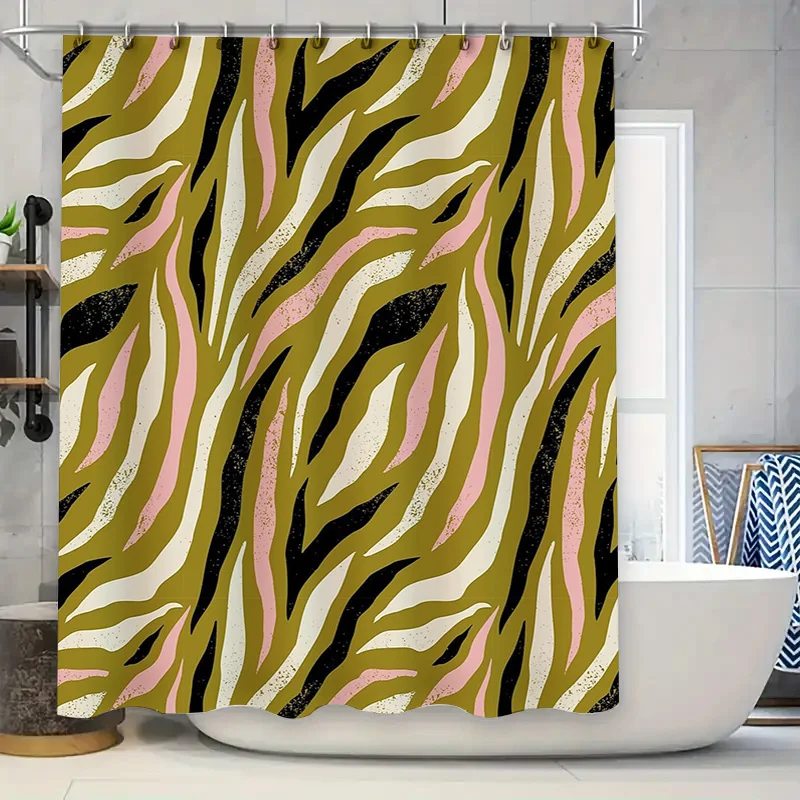 

Bathroom Shower Curtain Floral Vintage Abstract Pattern Waterproof Fabric Decor Farmhouse Rustic Washable Home Textile