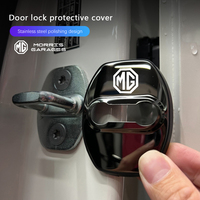 Car Door Lock Buckle Metal Cover Antirust Protective Cap For Morris Garages MG 7 6 5 ZS MG4 EV ONE Cyberster HS MG3 EZS GT GS