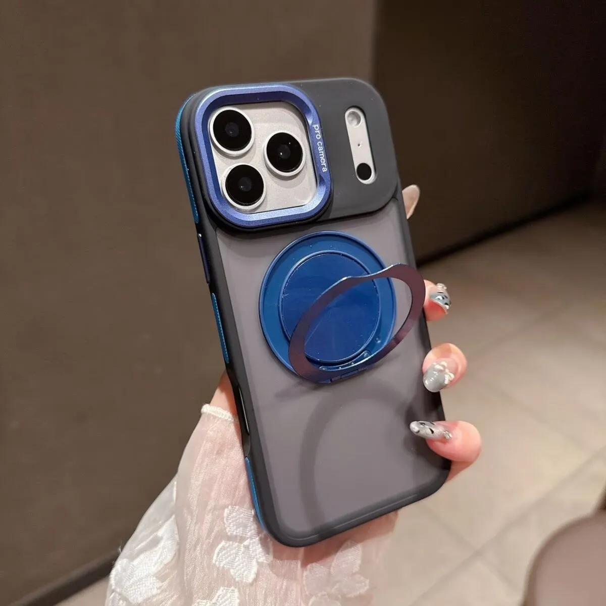 New 360-Degree Rotating Stand for iPhone 17 Pro Max, Creative, Personalized, and Minimalist Protective Case for iPhone 16 Pro