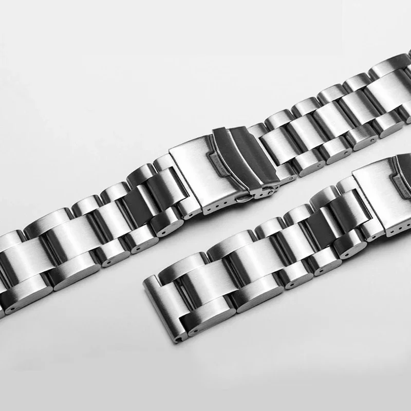 22mm 24mm 26mm Solid Thickening 5.5mm Stainless Steel Watchband for Panerai Breitling Watchband Metal Watch Strap Wrist Bracele