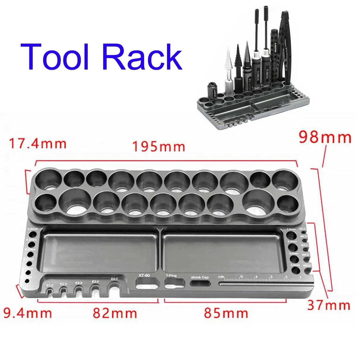 RC Tool Storage Rack Pliers Knife Aluminium Screwdriver Stand Holder for RC Quadcopters Helicopters Airplanes Car Drone