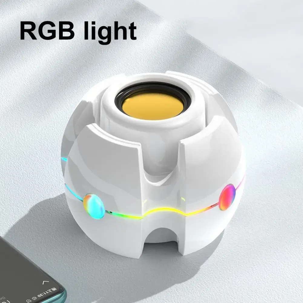 Bluetooth 5.0 Speaker, Stereo Speaker, RGB Fast Transmission, Support for TF FM and Shock-absorbing Fashion Wireless Speaker