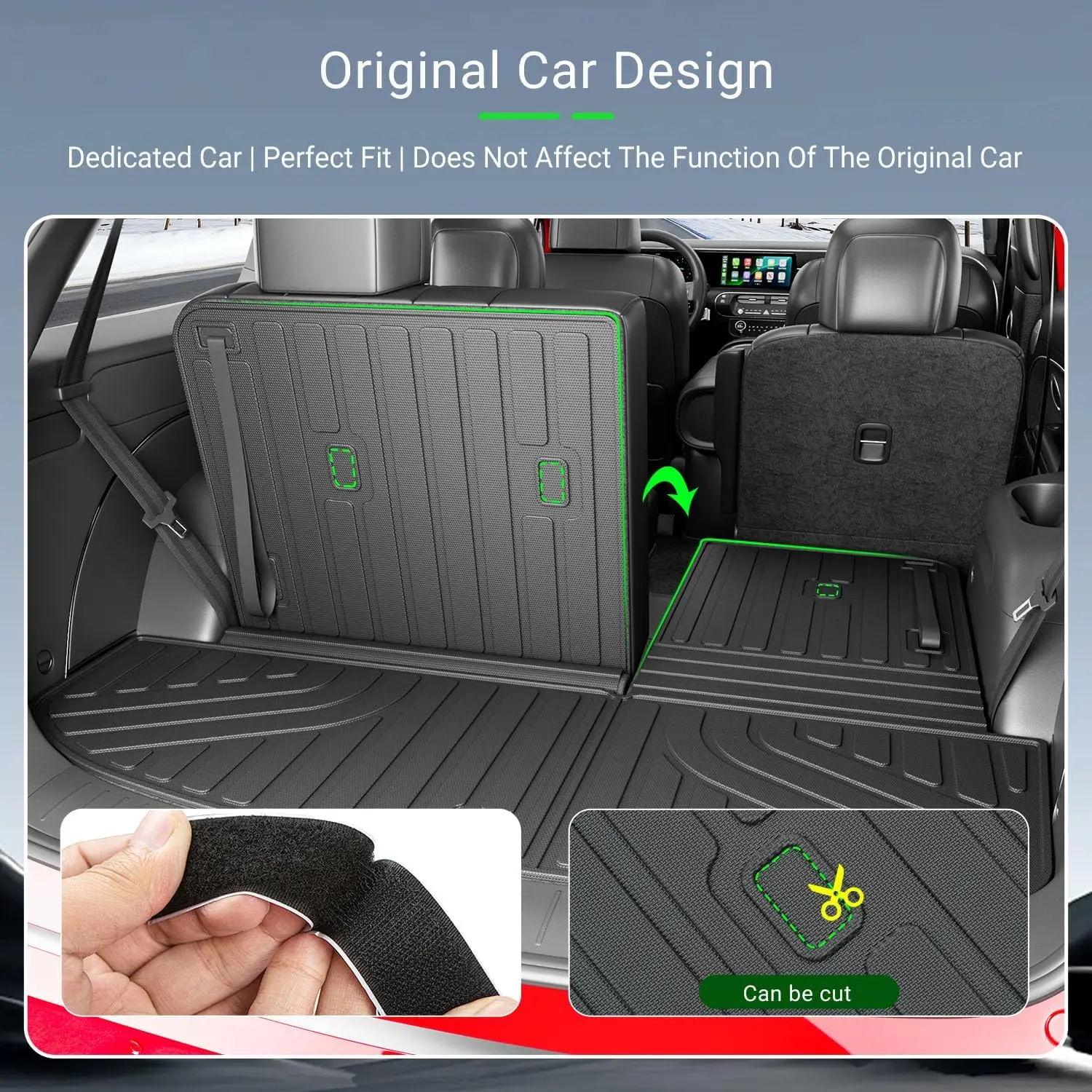 2026 7-Seater SUV Cargo Protection: TPE Backrest & Trunk Liner, All-Weather, Replacement for Accessories