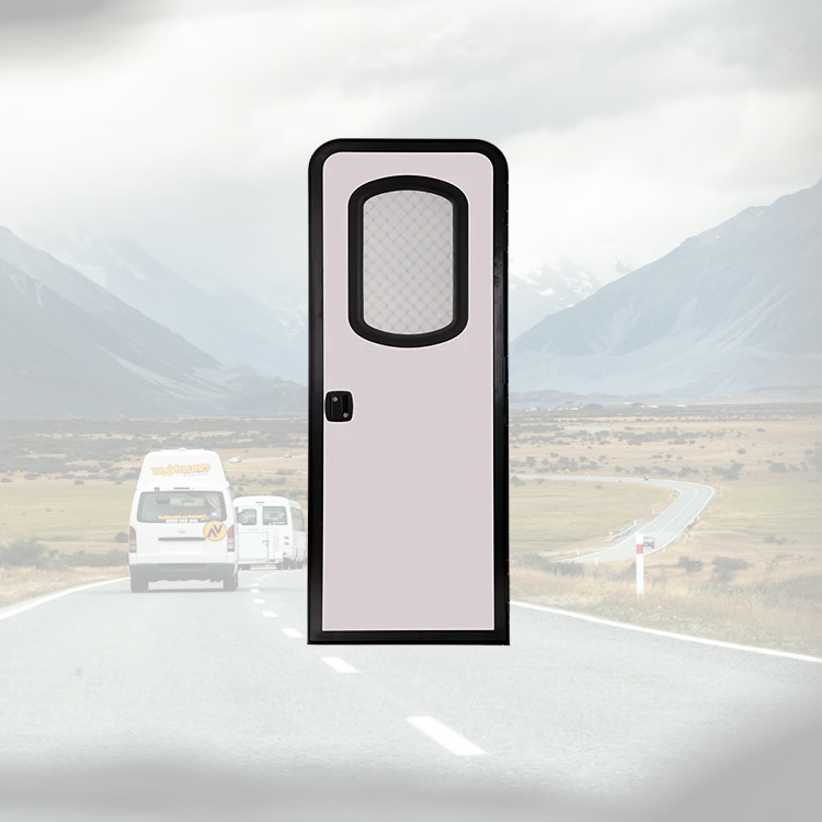 Top Quality RV American Style Door - US Standard Black Finish Manual Lock Waterproof For Motorhome Rv Door