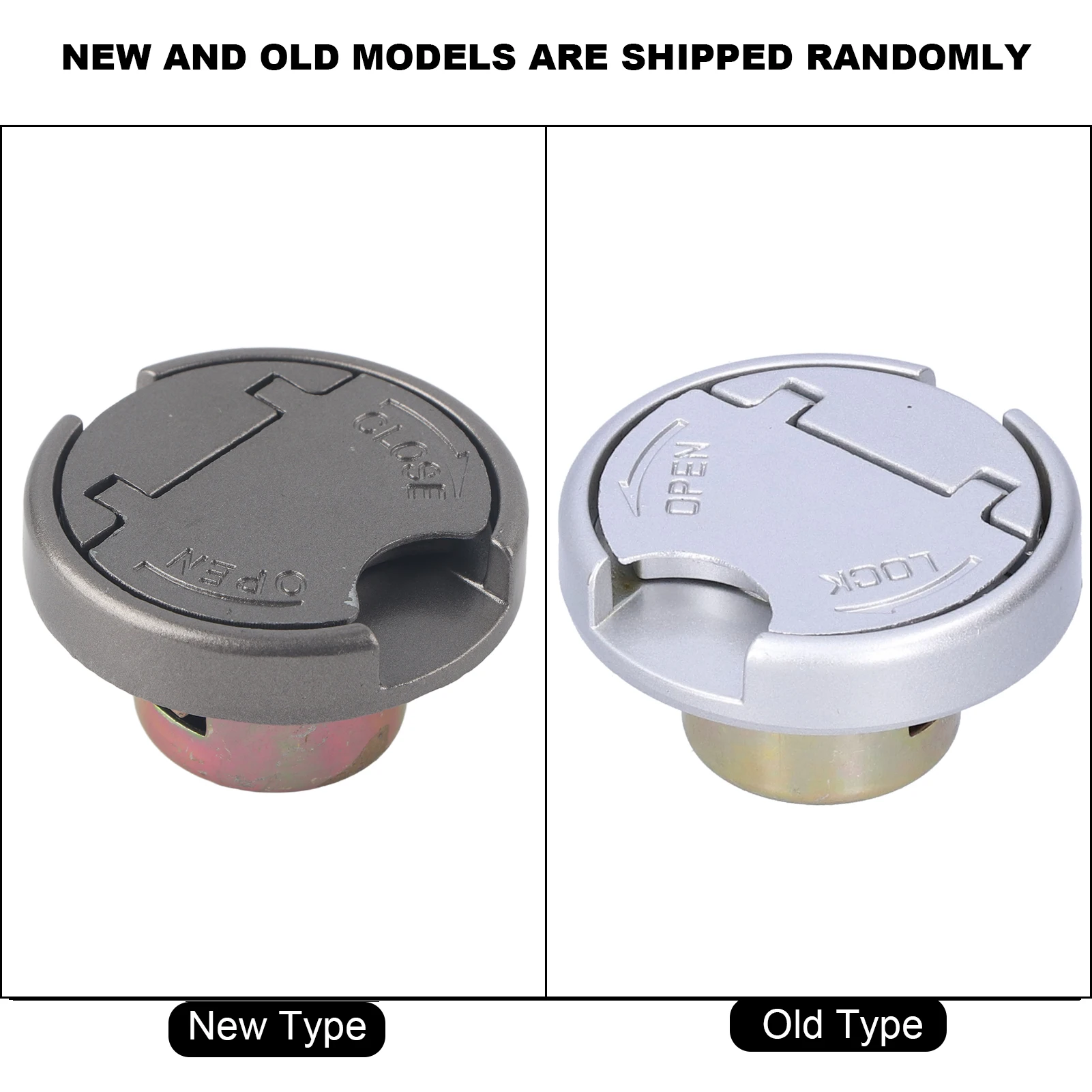 Gas Tank Lock Cap with Keys Stainless Steel Parts Universal for GY6 Scooter Motorcycle Accessory