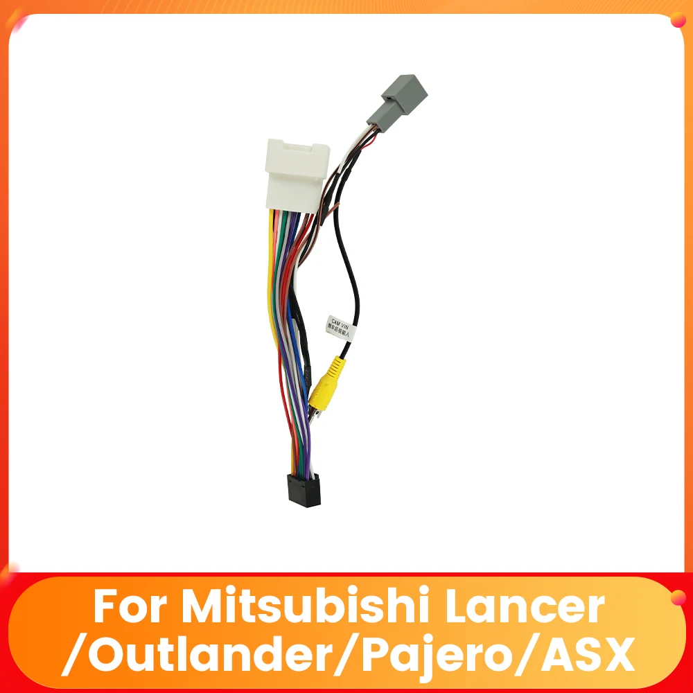 Android Radio Cable Accessories Wiring Harness 16PIN MP5 Cable Adapter For Mitsubishi Outlander Xpander Mirage