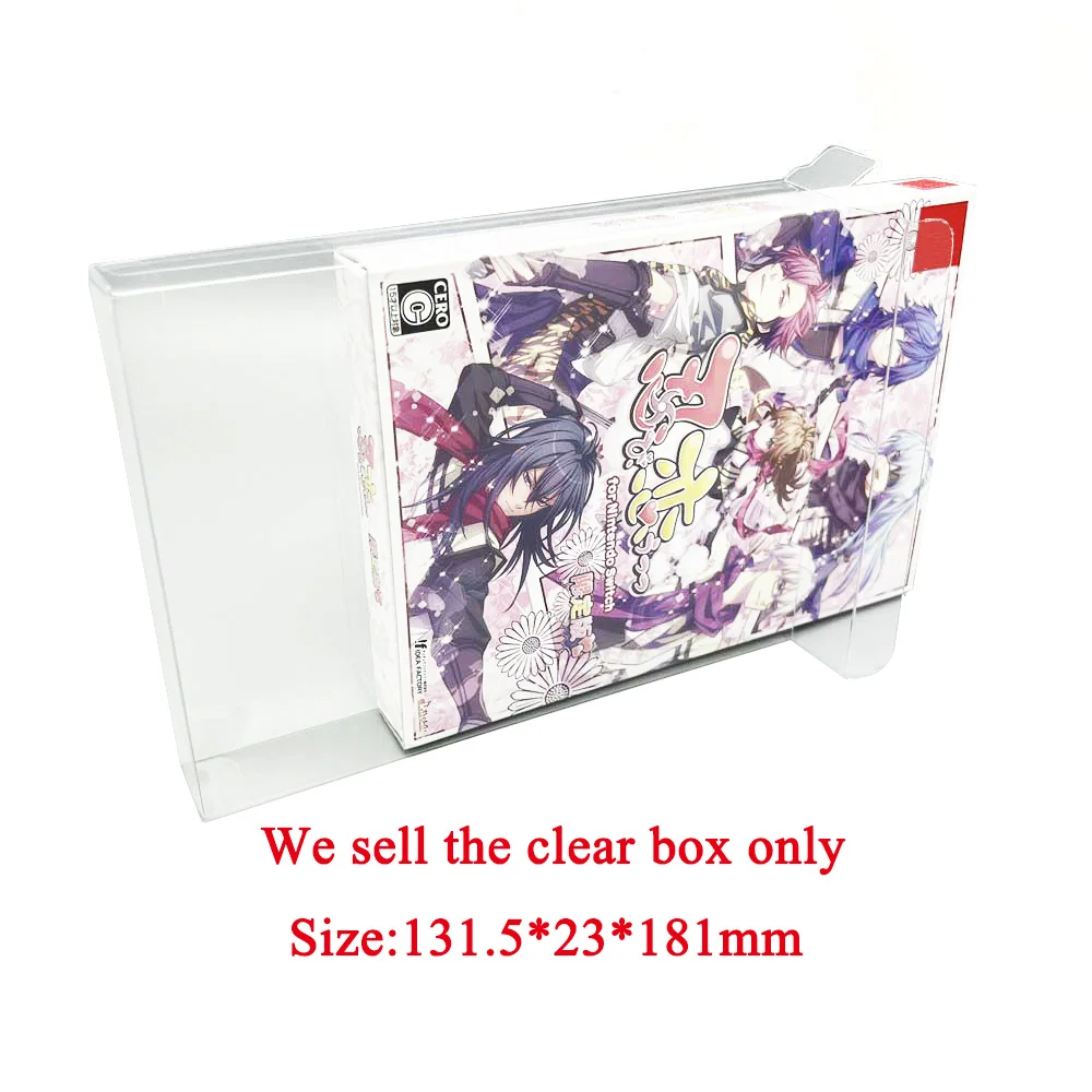 Clear Transparent Box For SWITCH NS Otome Game Hong Kong Version Limited Collection Display Storage Cover Case PET Protector