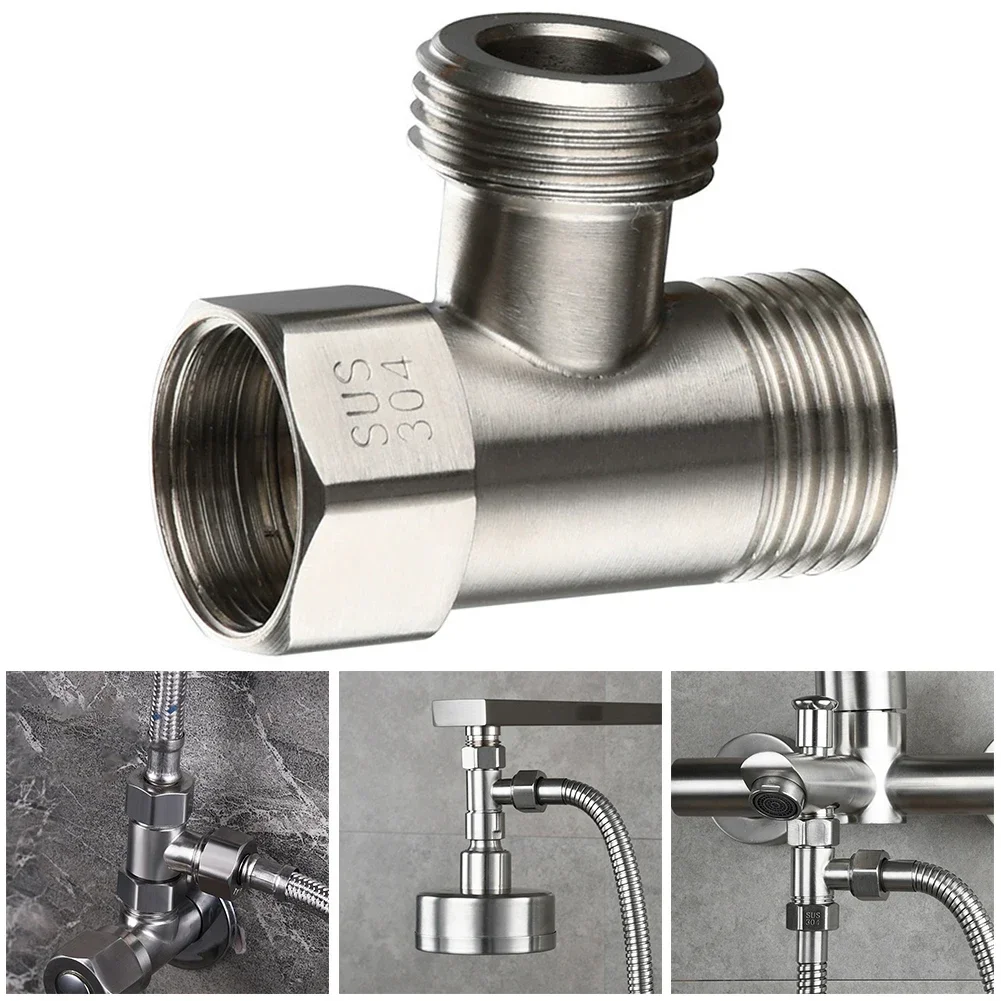 304 Stainless Steel Diverter Valve T Adapter G1/2