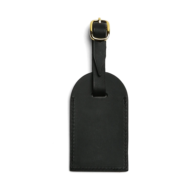 Personalized Custom Initial Leather Luggage Tags Bag Accessories High Quality Sport Element Embossing