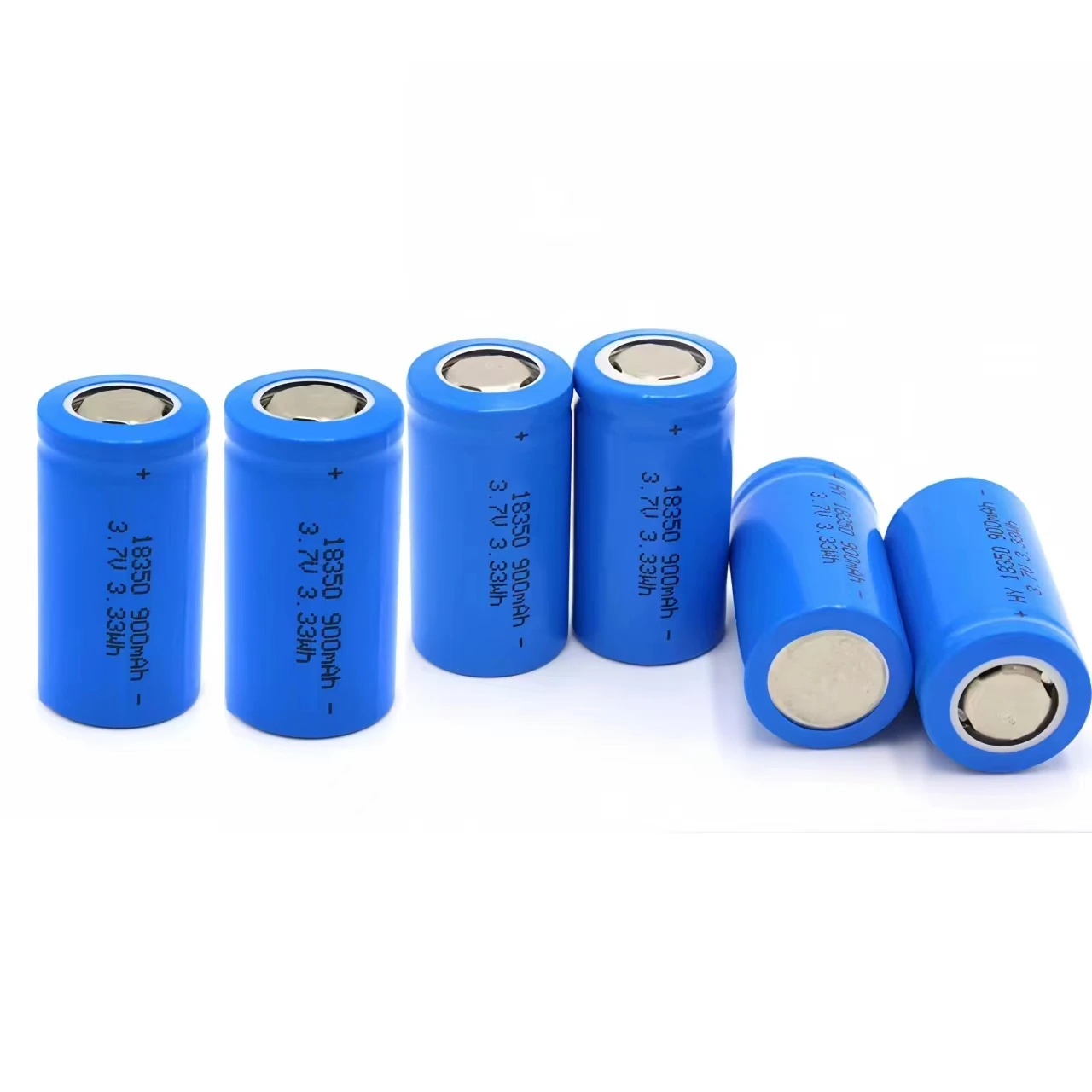 4pcs/lot 3.7V 18350 rechargeable battery 900mAh special lithium battery