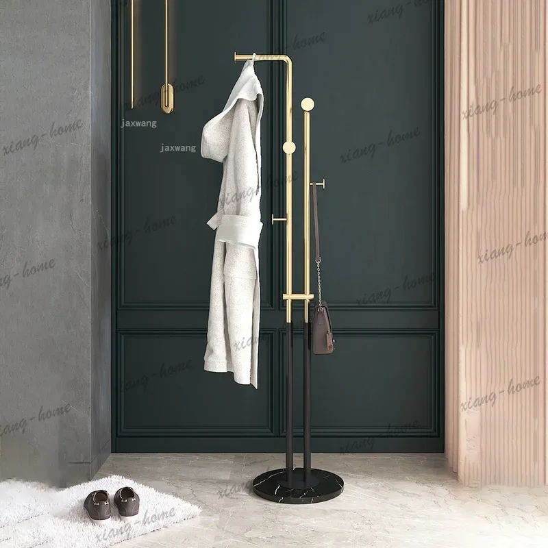 LSNordic Style Wrought Iron Coat Racks for Entryway Living Room Bedroom Hotel Minimalist Floor Standing Clothes Hanger Hat Scarf