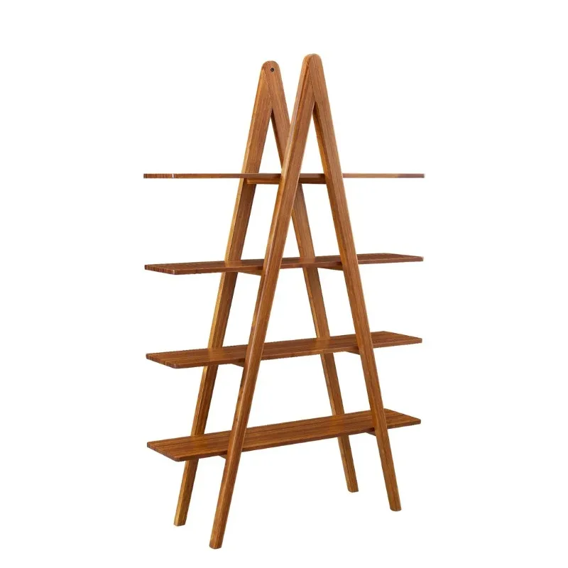 

4-Tier Wood Bookshelf Floor Standing Bookcase,Book Storage Cabinet Home Decoration for Bedroom Livingroom