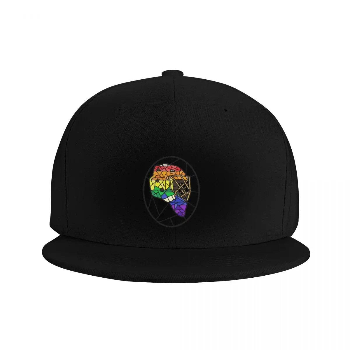 stained glass pride goalie maskCap Baseball Cap Sunscreen Beach Bag Baseball Men Women's