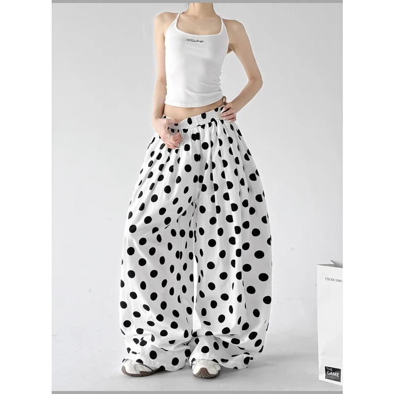 

SuperAen Linen Casual Pants Women's 2026 Summer Clothes New Loose Wide-leg Pants White Cotton and Linen Pants