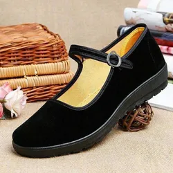 Czarne mieszkania wiosna panie baleriny Mary Janes Casual kobiety płaski obcas buty wygodne buty damskie Slip On Shoes Woman