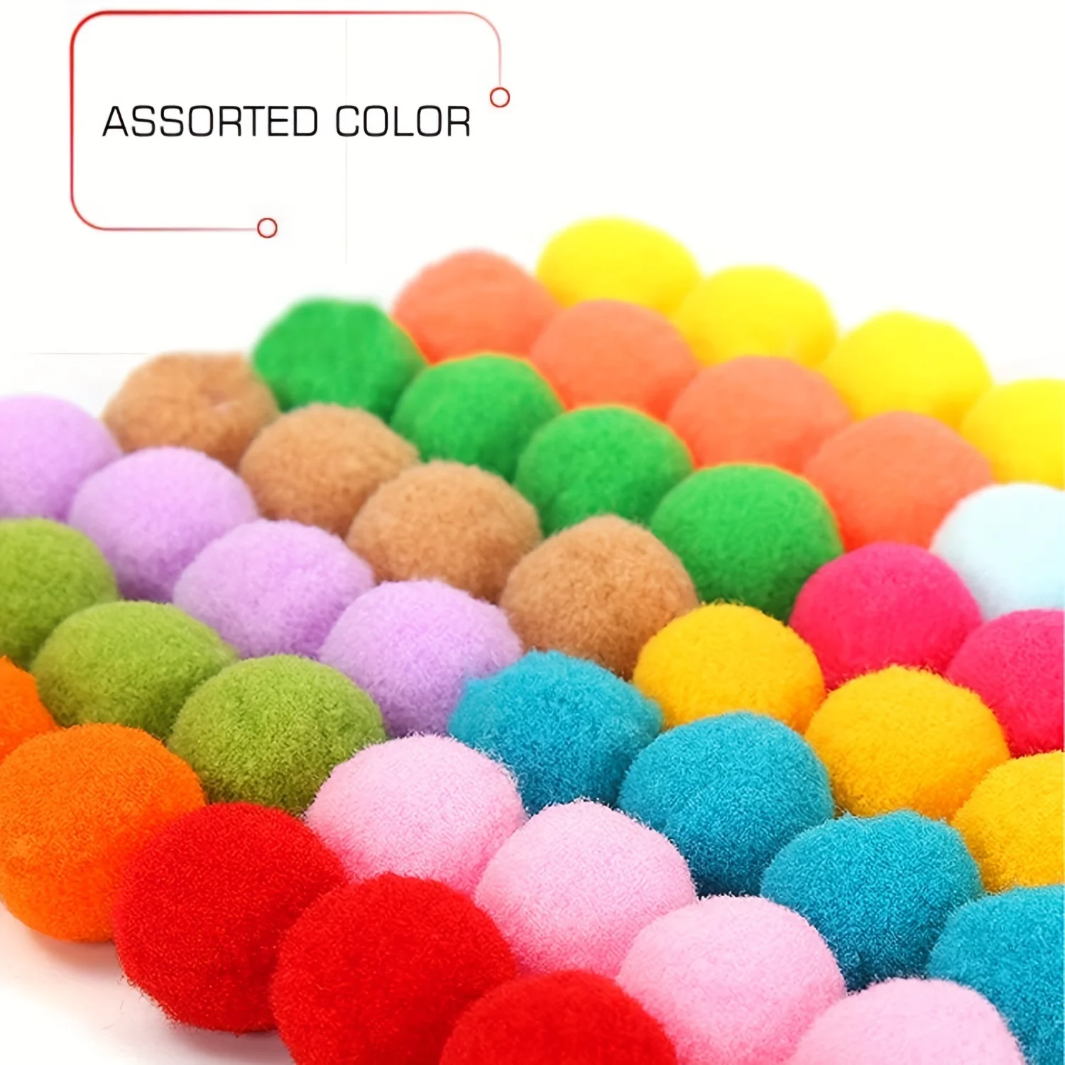 1200 Pieces Pom Pom Arts and Crafts - Colorful Assortment of Pom Poms for Crafts DIY Projects