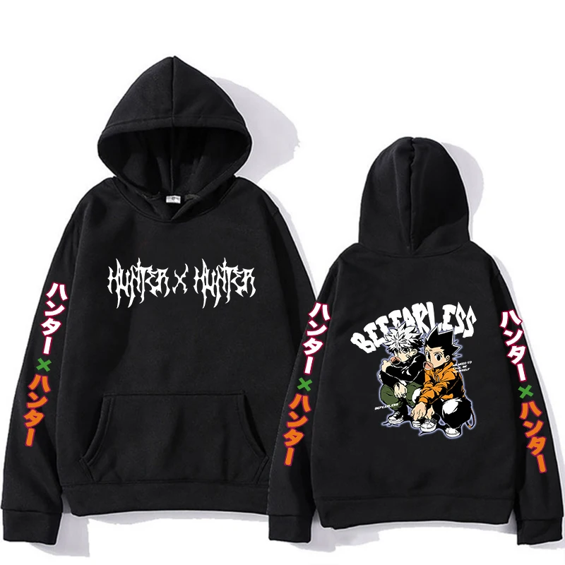 90s Y2k Hunter X Hunter Killua Zoldyck Devil Eye Anime Hoodies Hxh Unisex Streetwear Kawaii Hisoka Sweatshirt Manga Hoody Hoodie