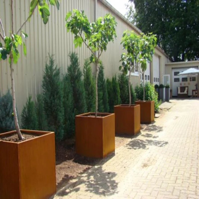 Garden Decoration Plant and Seeds Growing  Bed  Corten Steel  Flower Pots&planters