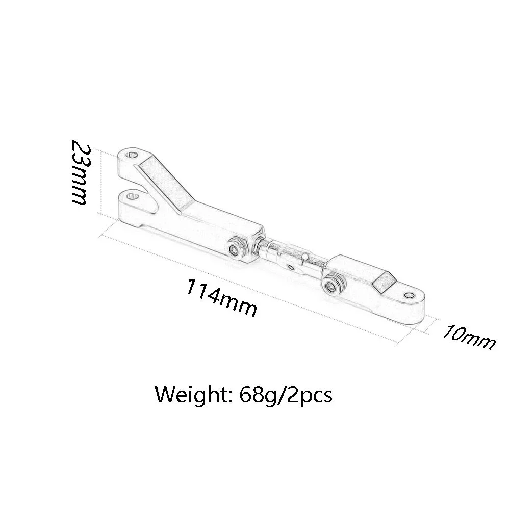 2PCS #85238 Aluminum Front Rear  Adjustable Upper Arms For RC Car 1/8  HPI SAVAGE 21 25 SS 3.5 4.1 4.6 5.9 FLUX X XL Accessories