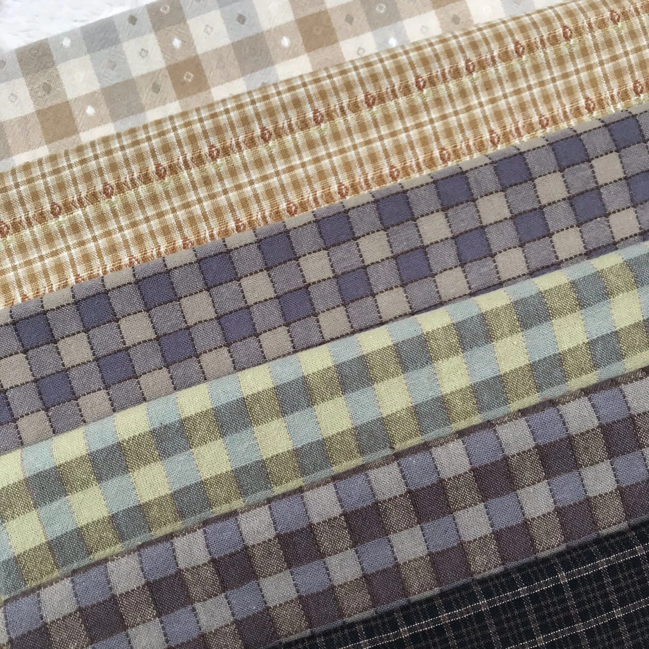50*55cm DIY Japan Little Cloth group Yarn-dyed fabric,for sewing Handmade Patchwork Quilting ,Grid Stripe 1 Style/lot