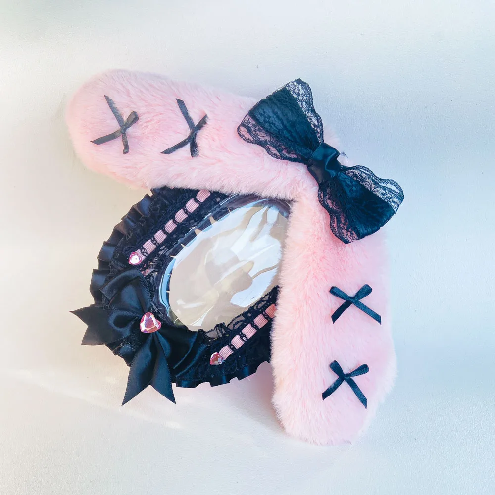 키 체인과 디스플레이 가방 10 cm 인형 아웃 가방 수제 레이스 수집가 블라인드 박스 케이스 보관 케이스 애니메이션 만화 인형 선물