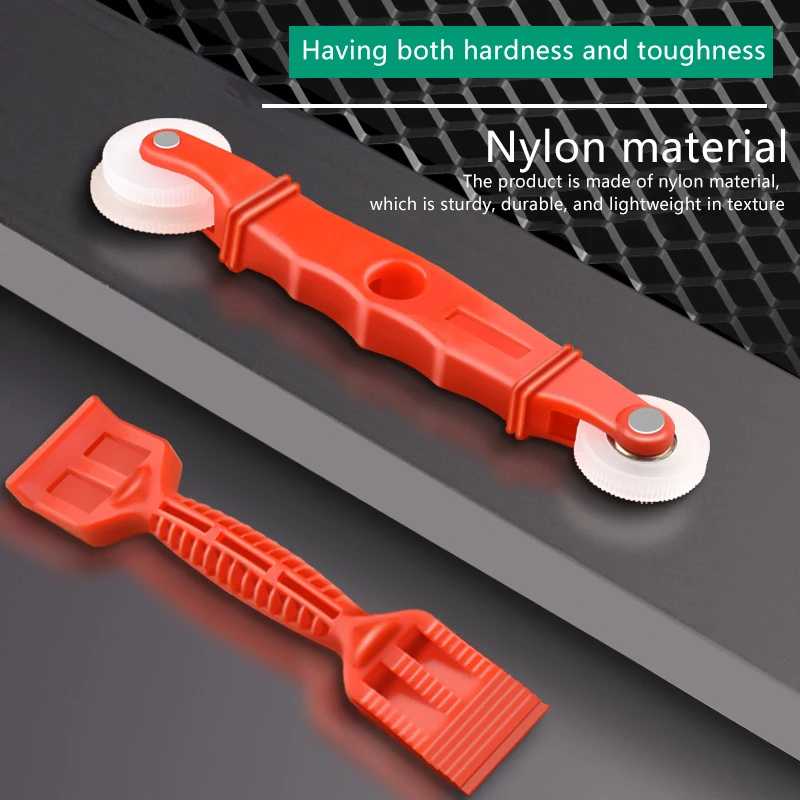 2Pcs Home Screen Roller Tool Set Scraper Durable Screen Retainer Rolling Tools Wheel Window Install Tool Fitments Hardware