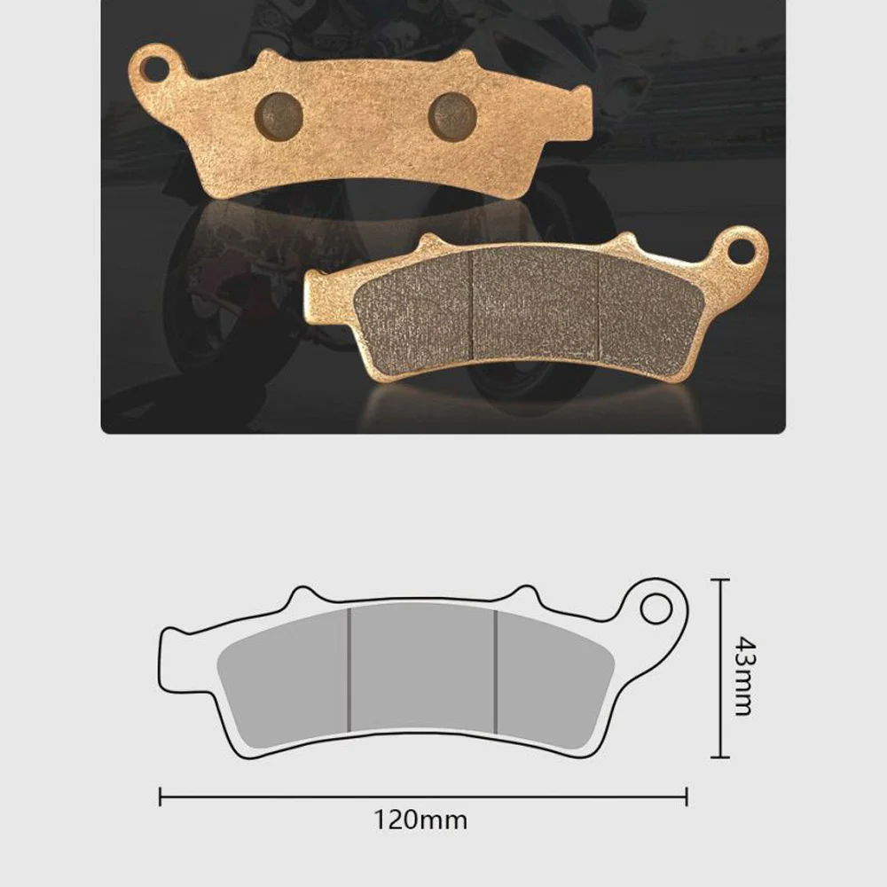 

For Dayang TIMO 200 rally DY200-6 200-6A/2X metal sintered brake pads front and rear disc brake pads Track grade brake pads