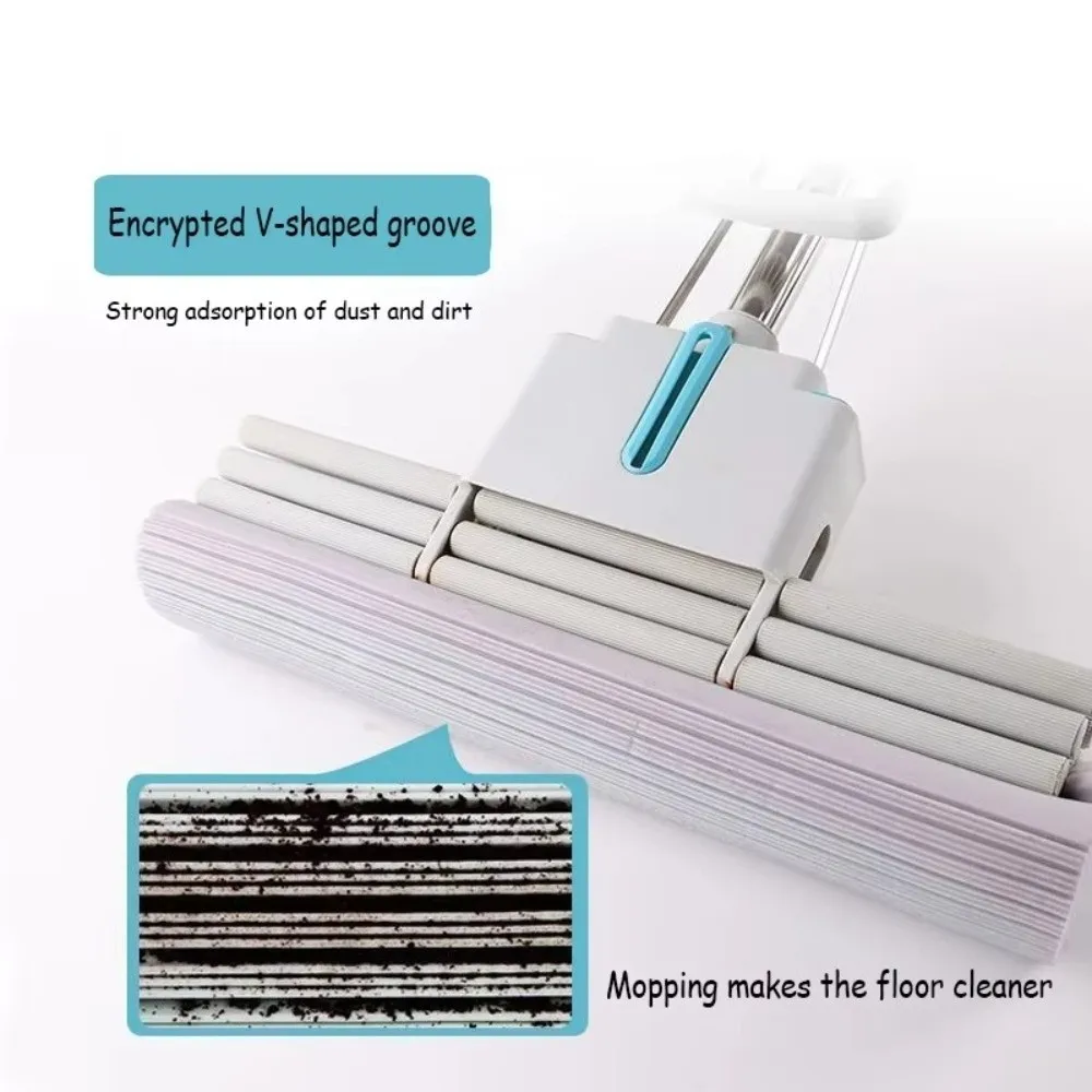 28cm Folding Cotton Mop Head PVA Sponge Foam Reusable Mop Replacement Sponge Washable Fast Cleaning Dust Mop Head Refill