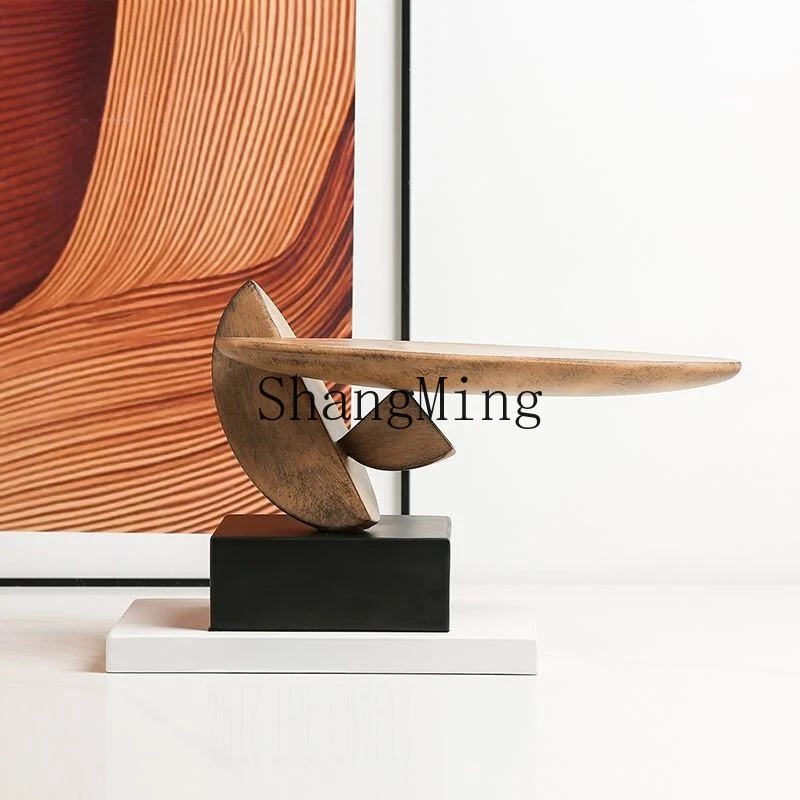 SM retro style old balance beam sculpture model room hotel entrance cabinet ornament