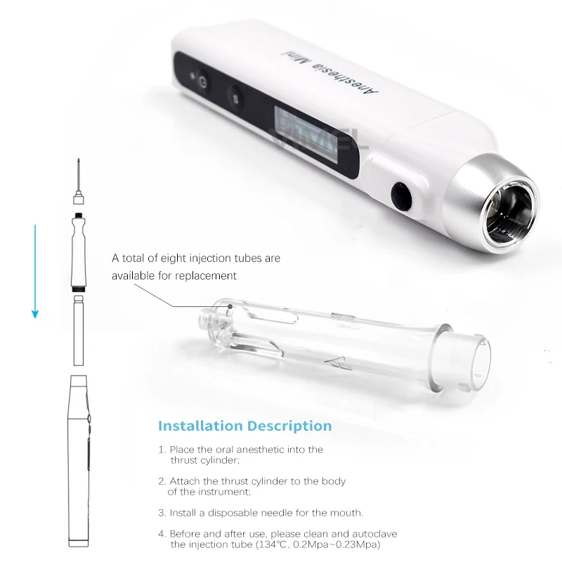 

Стоматологический инъектор для местной анестезии с ЖК-дисплеем, цифровой, интеллектуальный, высокоточный, электрический шприц для инъекций