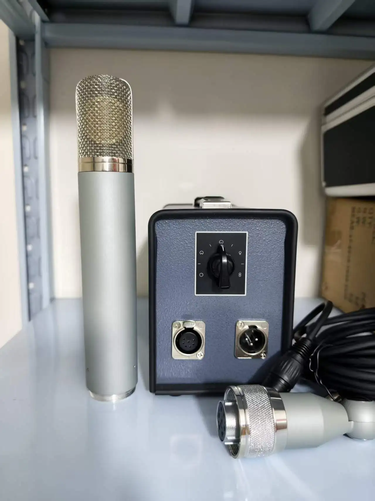 Condenser Microphone C12 Style Tube Large Diaphragm 9-Pattern Studio Recording Podcasting