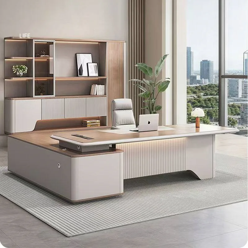 Boss President Chairperson Office Senior Sense Desk Manager Office Leader Office Desk and Chair Combination