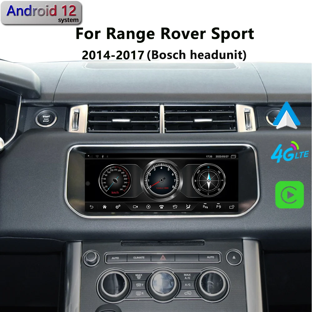 Android 12 8Core CarPlay Car Radio GPS Navigation Multimedia Player For Range Rover Sport L494 2015 Bosch Host Unit HD Screen