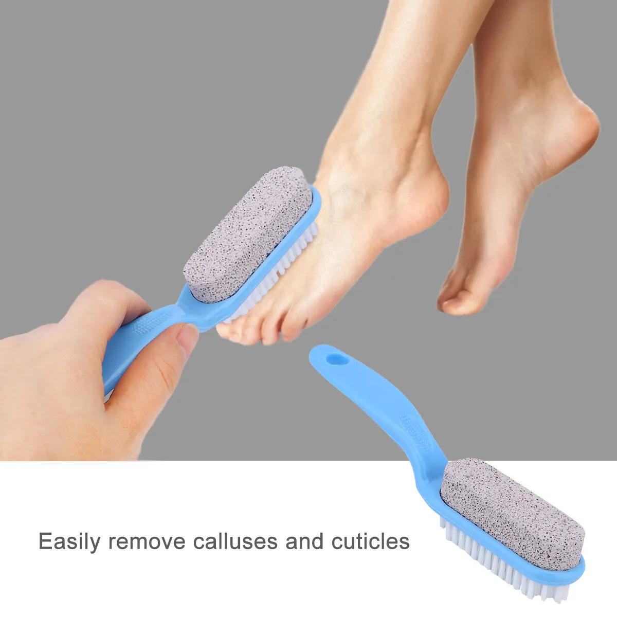 4Pcs Foot File Callus Remover Double-Sided Pedicure Tool for Dry Rough Skin Exfoliation Home Salon Use Plastic Foot Scraper