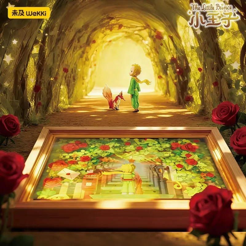 Il Piccolo Principe assemblato blocchi di costruzione cornice per foto kawaii giocattolo del fumetto modello ornamenti da tavolo regalo di festa per bambini