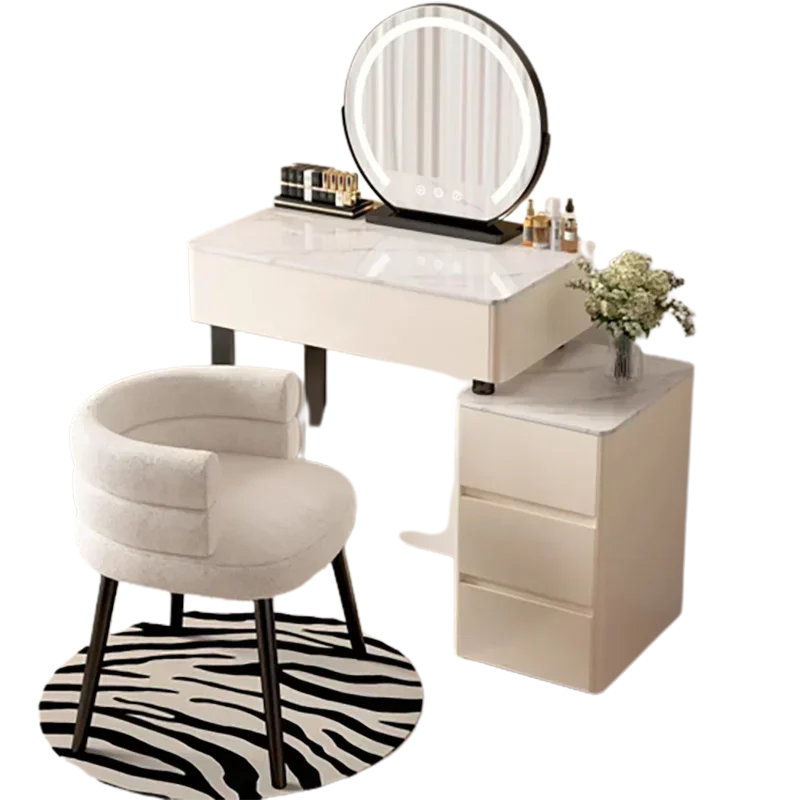 Modern Bedroom Vanity Table Nordic Organizers Storage Girls Vanity Table European Style Tocador Maquillaje Home Furniture image 6
